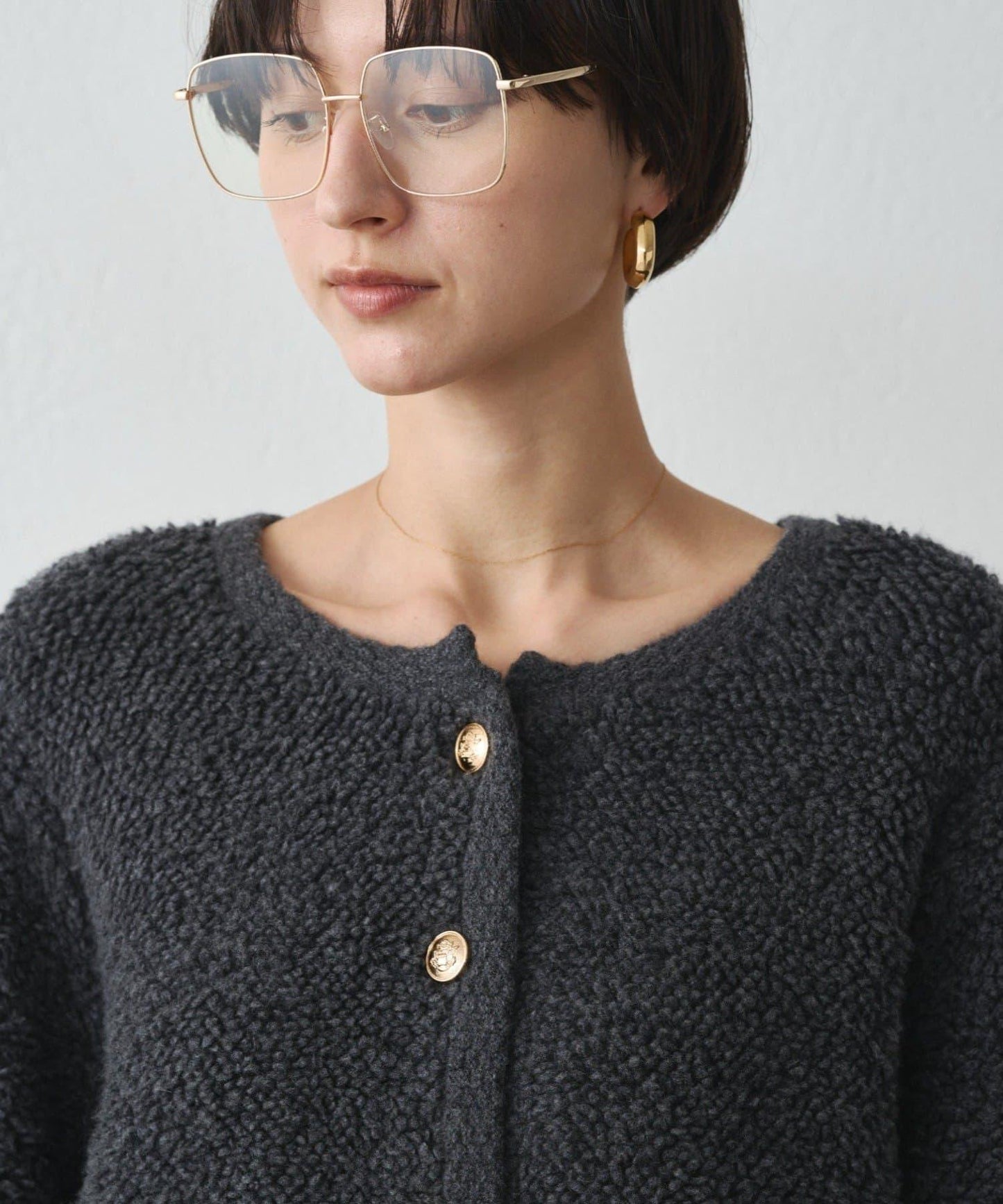 羊毛絨針織開衫