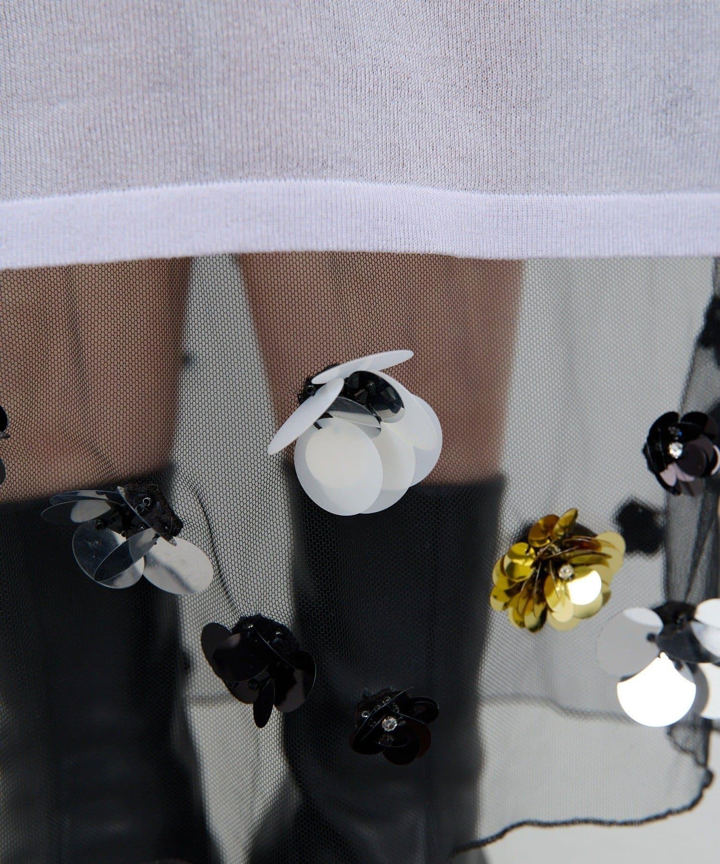 【25週年紀念款】透視珠飾半身裙