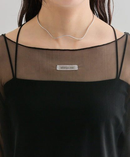 透視開衩網紗上衣