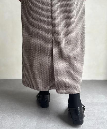 內搭套裝高腰帶連衣裙