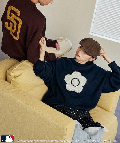 提花針織套頭衫