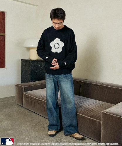 提花針織套頭衫