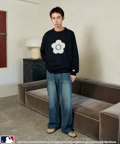 提花針織套頭衫