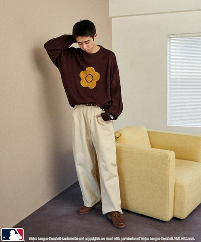 提花針織套頭衫