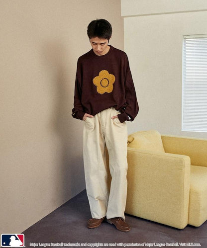 提花針織套頭衫