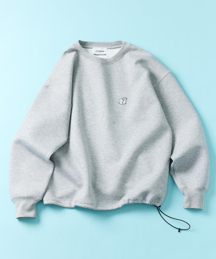 matsui×FREAK'S STORE 「レコード」抽繩後背印花圓領衛衣