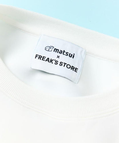 matsui×FREAK'S STORE 「レコード」抽繩後背印花圓領衛衣