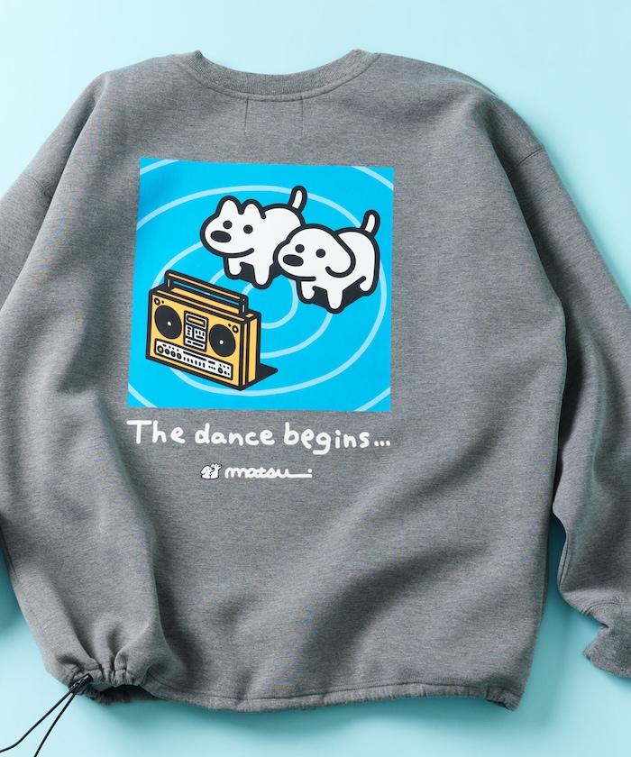 matsui×FREAK'S STORE 「dancing」抽繩後背印花圓領衛衣