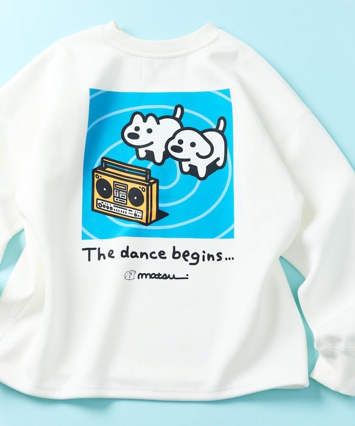 matsui×FREAK'S STORE 「dancing」抽繩後背印花圓領衛衣