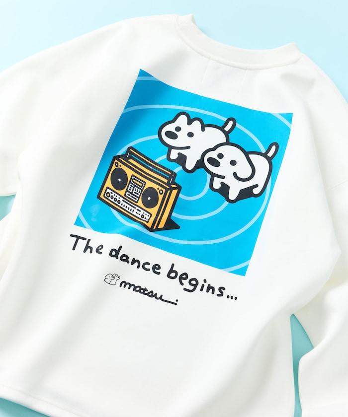 matsui×FREAK'S STORE 「dancing」抽繩後背印花圓領衛衣