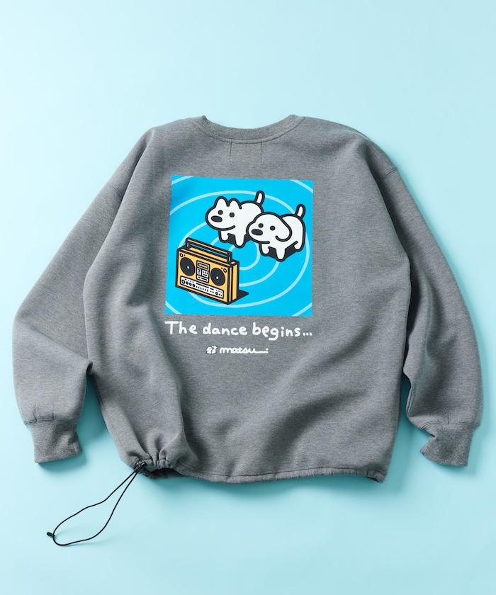 matsui×FREAK'S STORE 「dancing」抽繩後背印花圓領衛衣