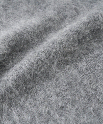 【蓬鬆質感】起毛羊毛側開叉針織衫