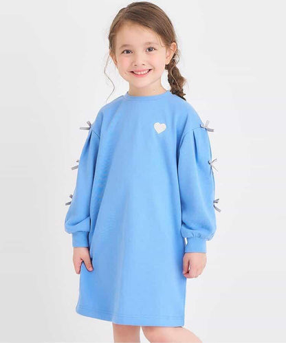 袖部蝴蝶結連衣裙