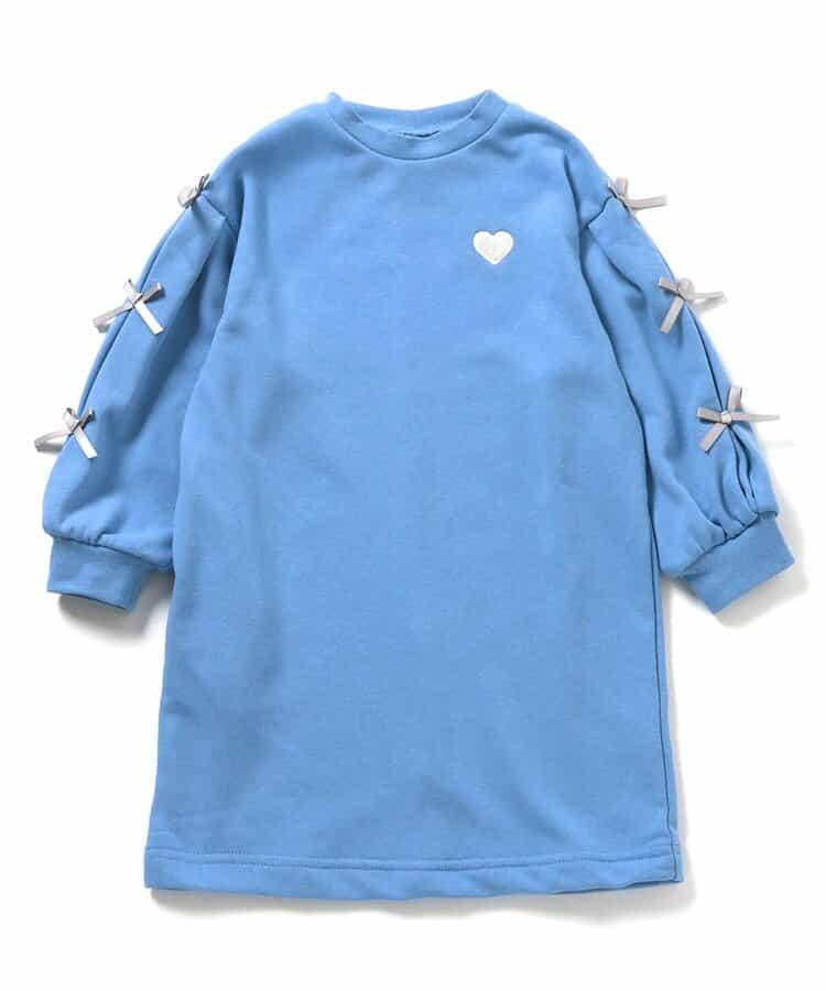 袖部蝴蝶結連衣裙