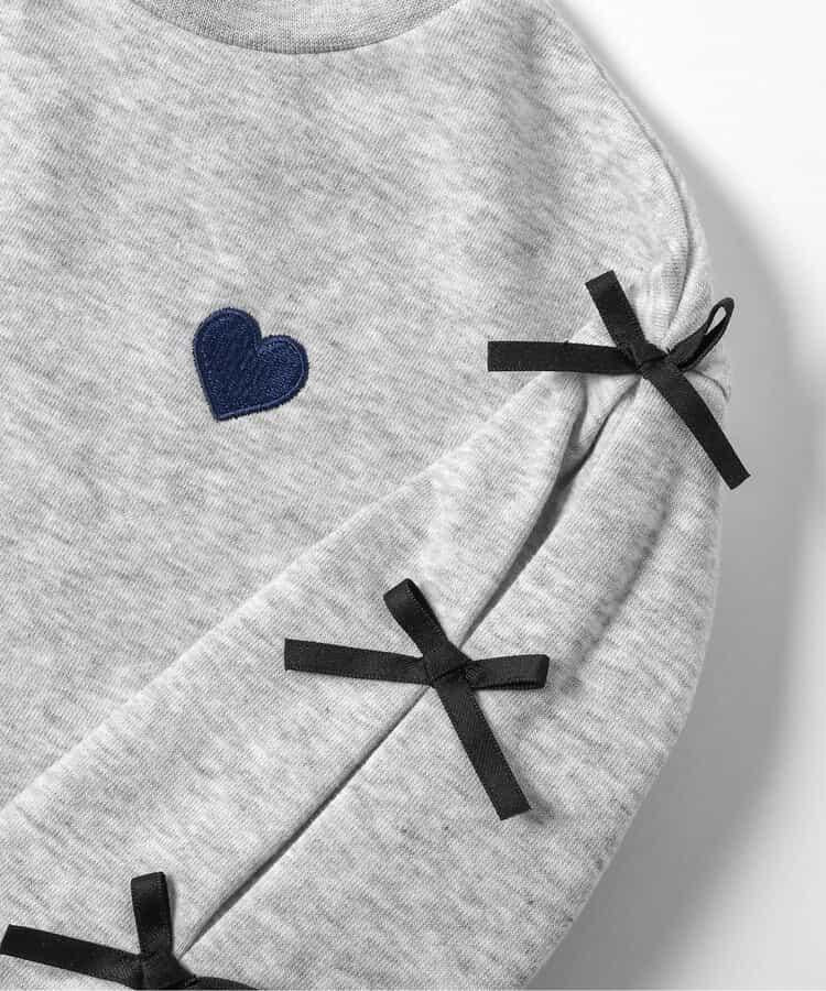 袖部蝴蝶結連衣裙