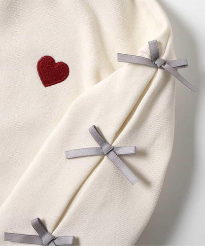 袖部蝴蝶結連衣裙