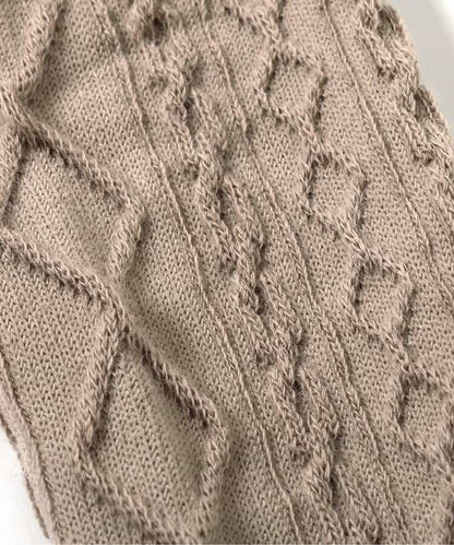 麻花編織高腰打底褲