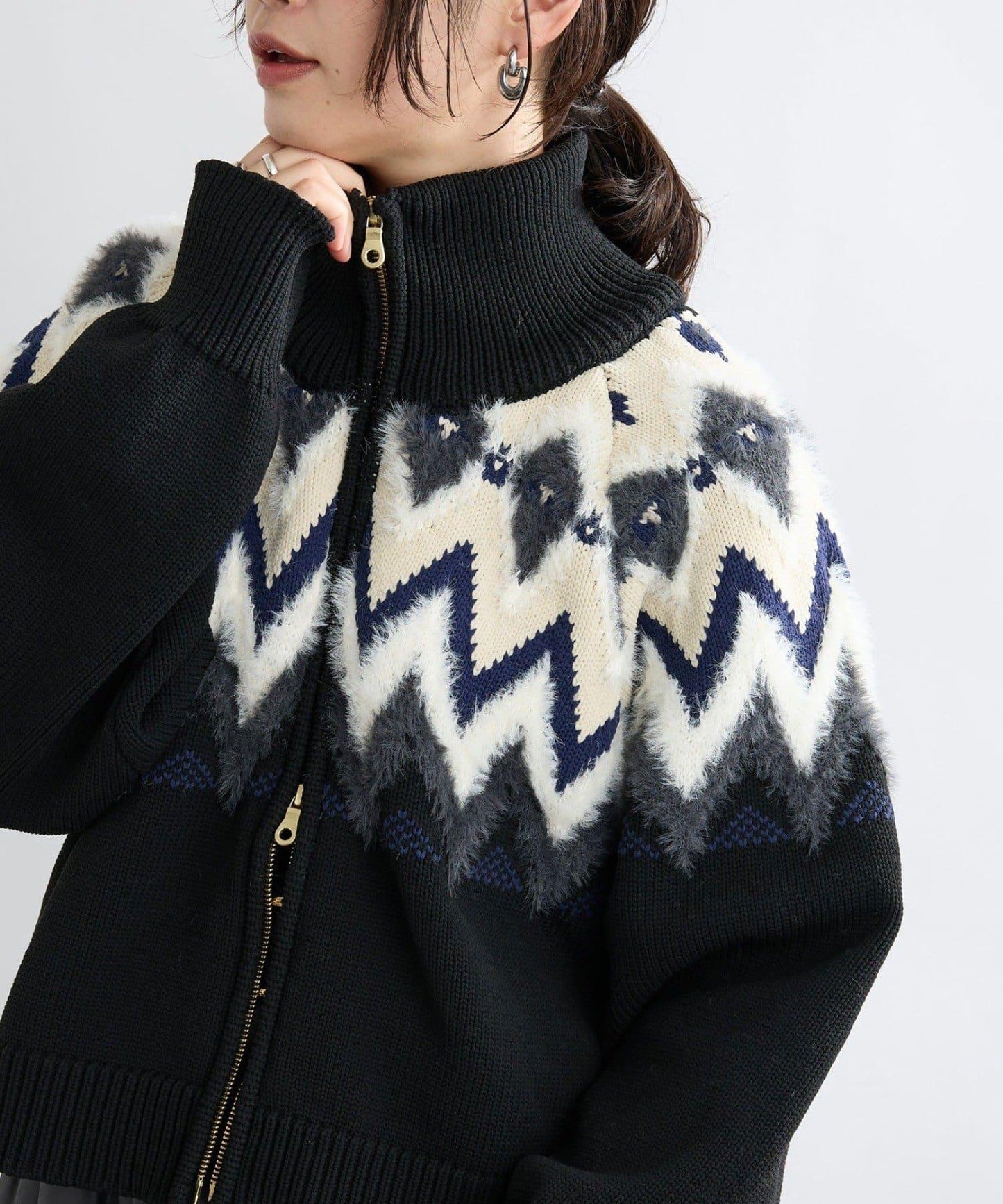 【現代感】北歐風針織夾克