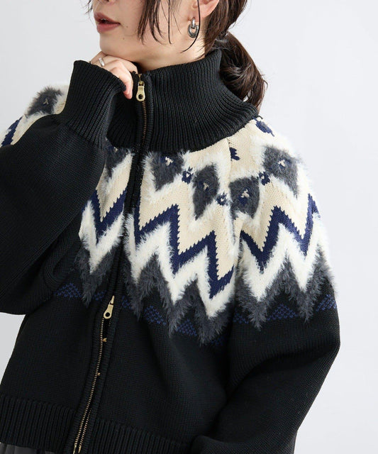 【現代感】北歐風針織夾克