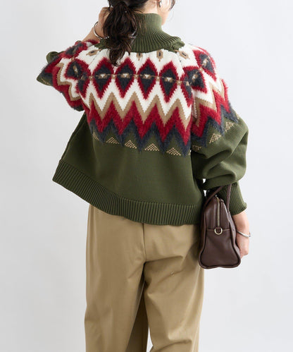 【現代感】北歐風針織夾克