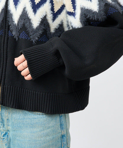 【現代感】北歐風針織夾克