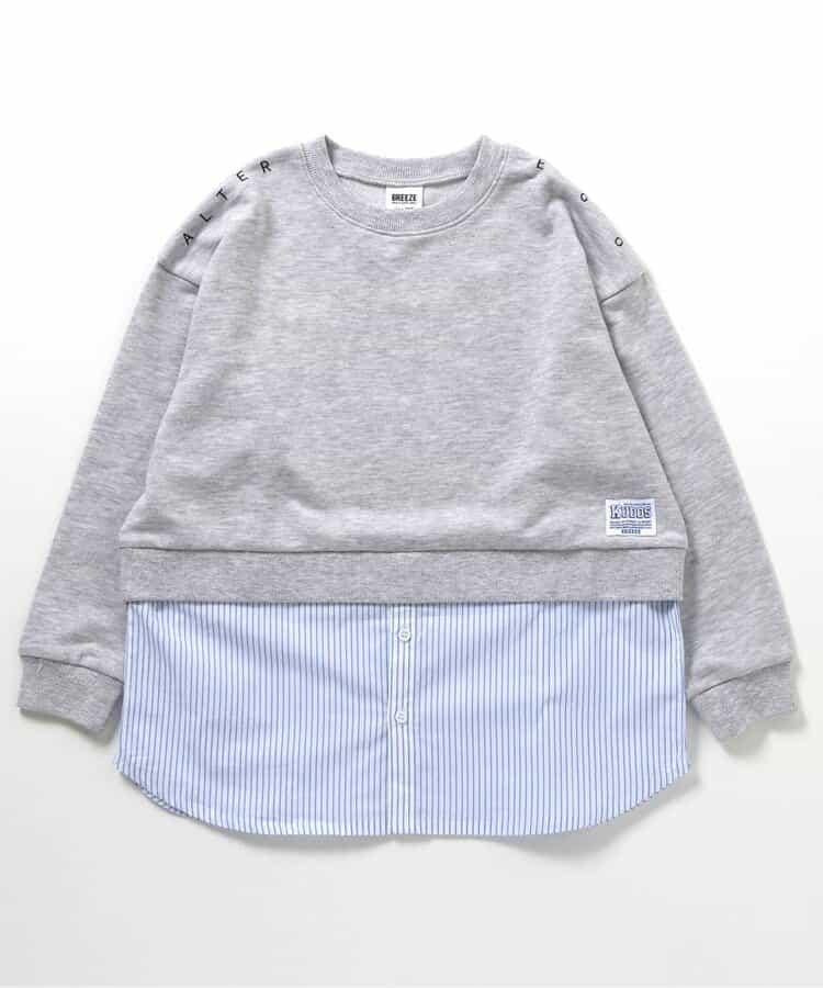 KUDOS 襯衫疊穿風衛衣