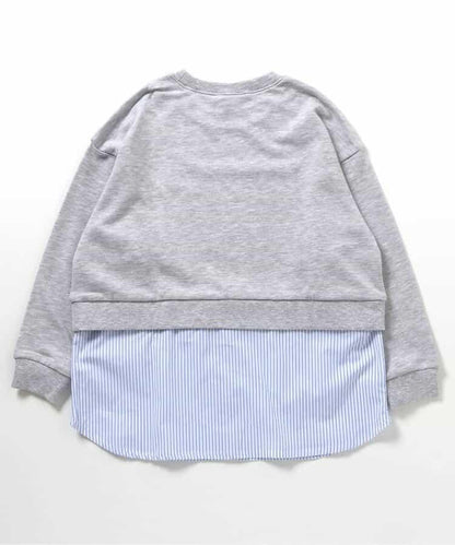 KUDOS 襯衫疊穿風衛衣