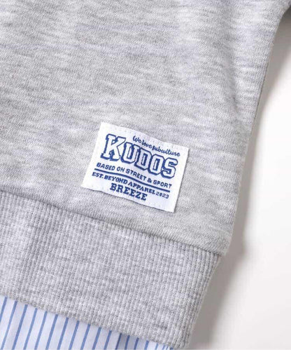 KUDOS 襯衫疊穿風衛衣