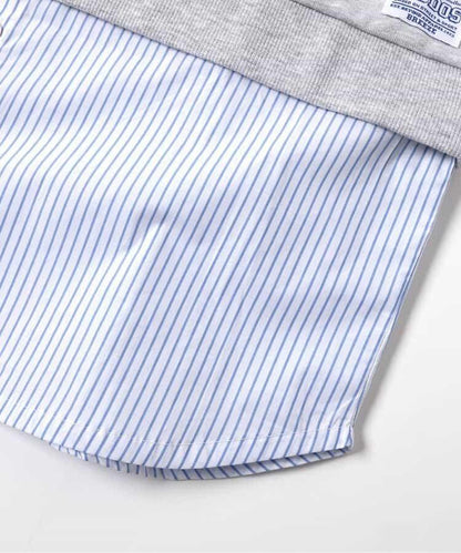 KUDOS 襯衫疊穿風衛衣