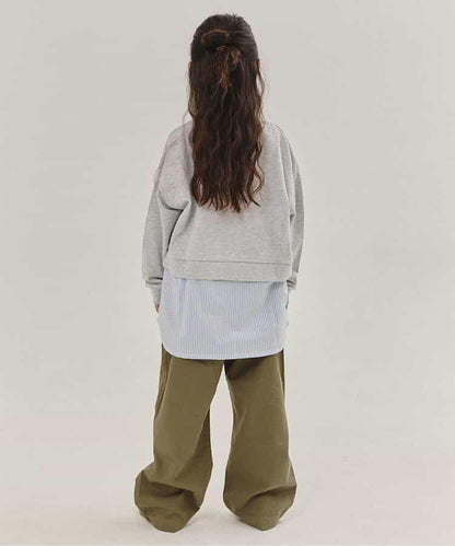 KUDOS 襯衫疊穿風衛衣