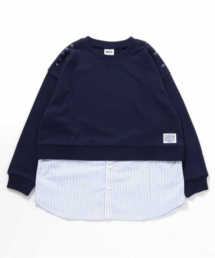 KUDOS 襯衫疊穿風衛衣