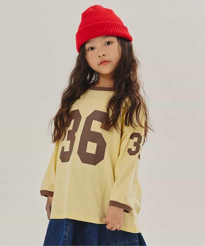 KUDOS拼色數字印花T恤