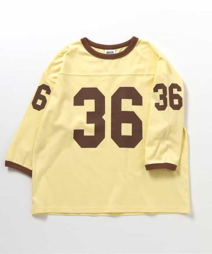 KUDOS拼色數字印花T恤