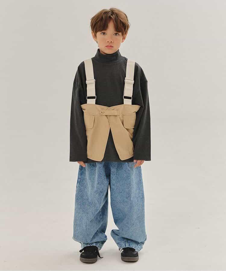 KUDOS 柔軟磨毛高領長袖T恤