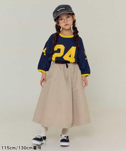 KUDOS拼色數字印花T恤