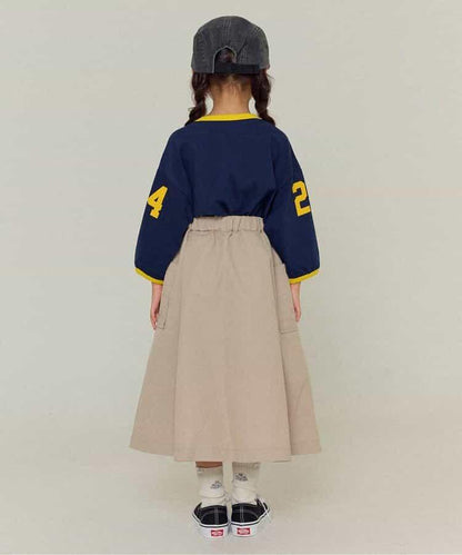 KUDOS拼色數字印花T恤