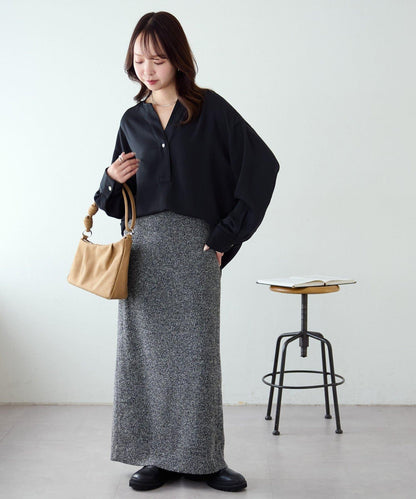 【Discoat】優雅紐扣裝飾V領襯衫