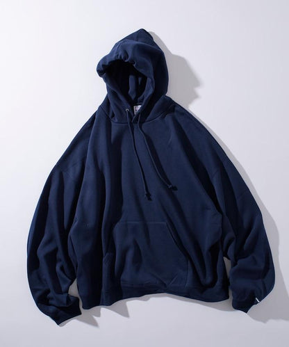 超寬鬆版型單點刺繡套頭連帽衛衣