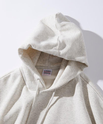 超寬鬆版型單點刺繡套頭連帽衛衣