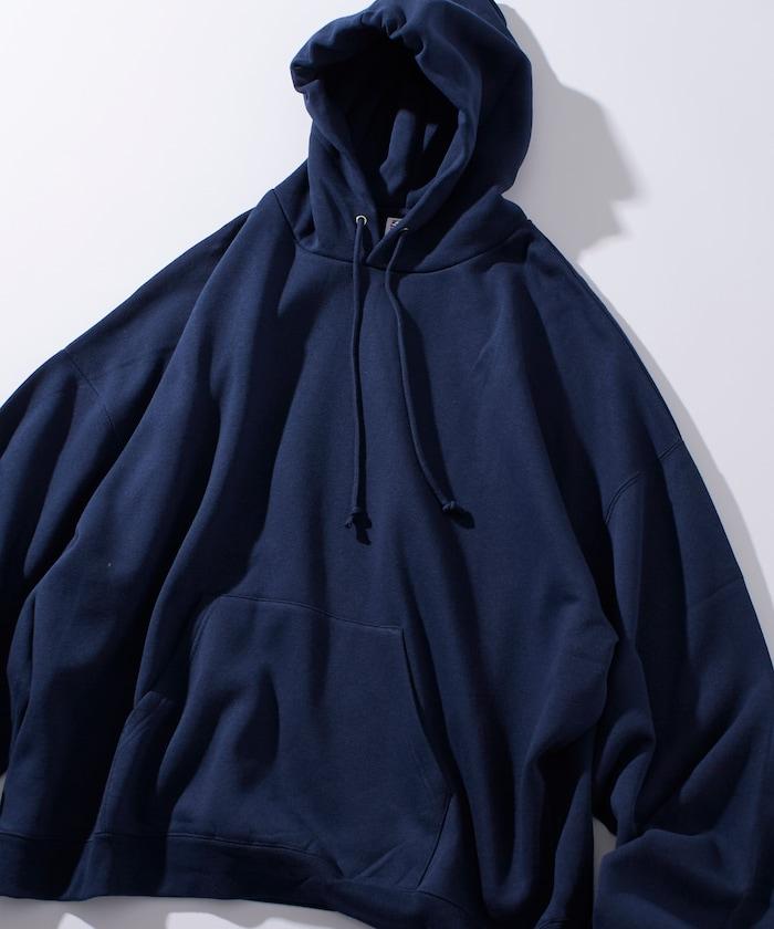 超寬鬆版型單點刺繡套頭連帽衛衣