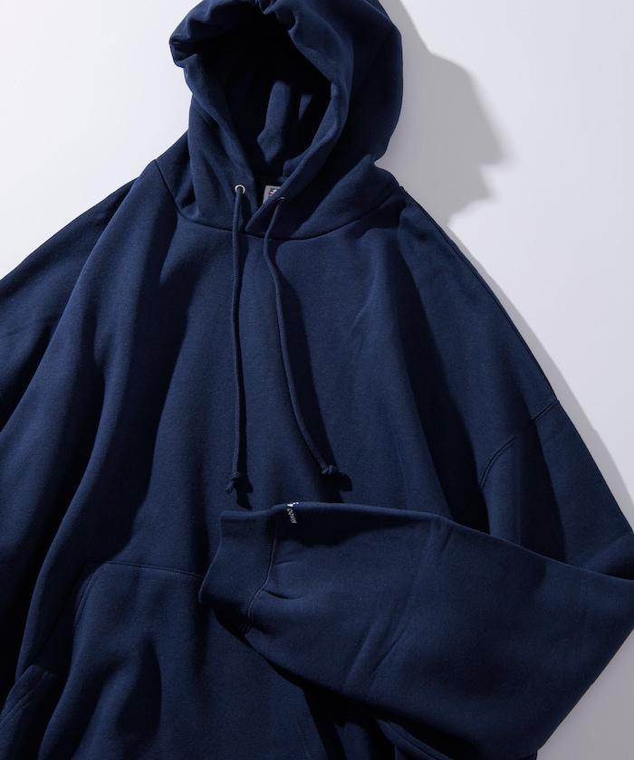 超寬鬆版型單點刺繡套頭連帽衛衣