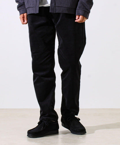 【保暖舒適且優雅】燈芯絨內里加絨彈力休閒褲