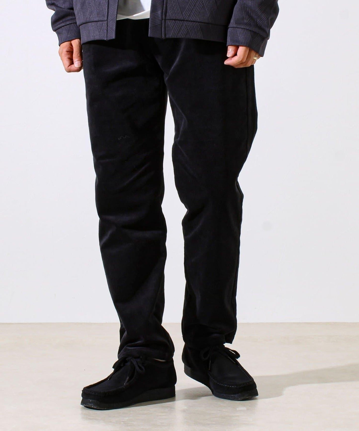 【保暖舒適且優雅】燈芯絨內里加絨彈力休閒褲