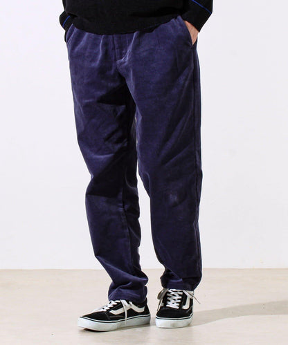 【保暖舒適且優雅】燈芯絨內里加絨彈力休閒褲