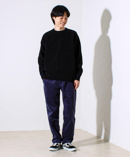 【保暖舒適且優雅】燈芯絨內里加絨彈力休閒褲