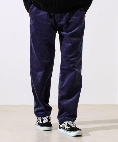 【保暖舒適且優雅】燈芯絨內里加絨彈力休閒褲