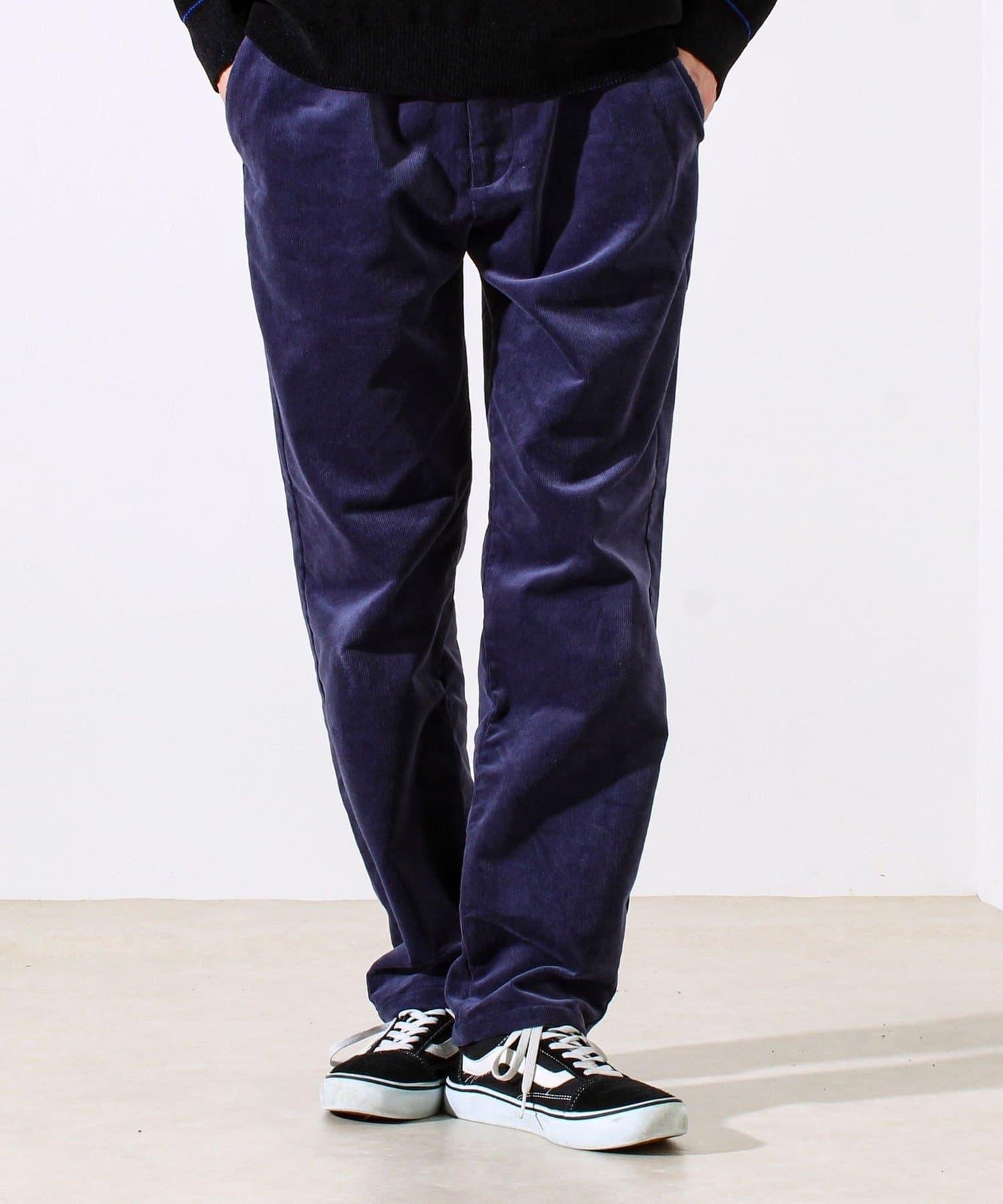 【保暖舒適且優雅】燈芯絨內里加絨彈力休閒褲