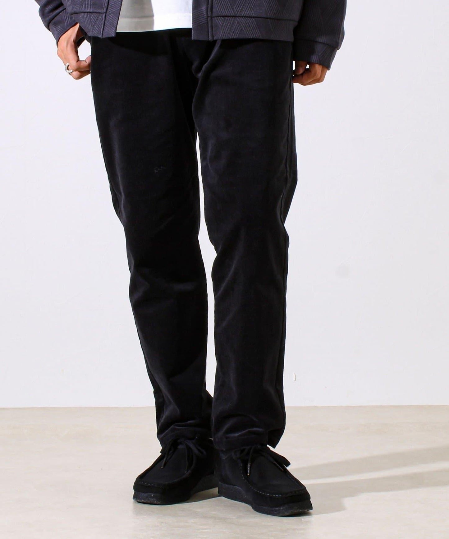 【保暖舒適且優雅】燈芯絨內里加絨彈力休閒褲