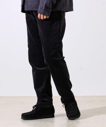 【保暖舒適且優雅】燈芯絨內里加絨彈力休閒褲