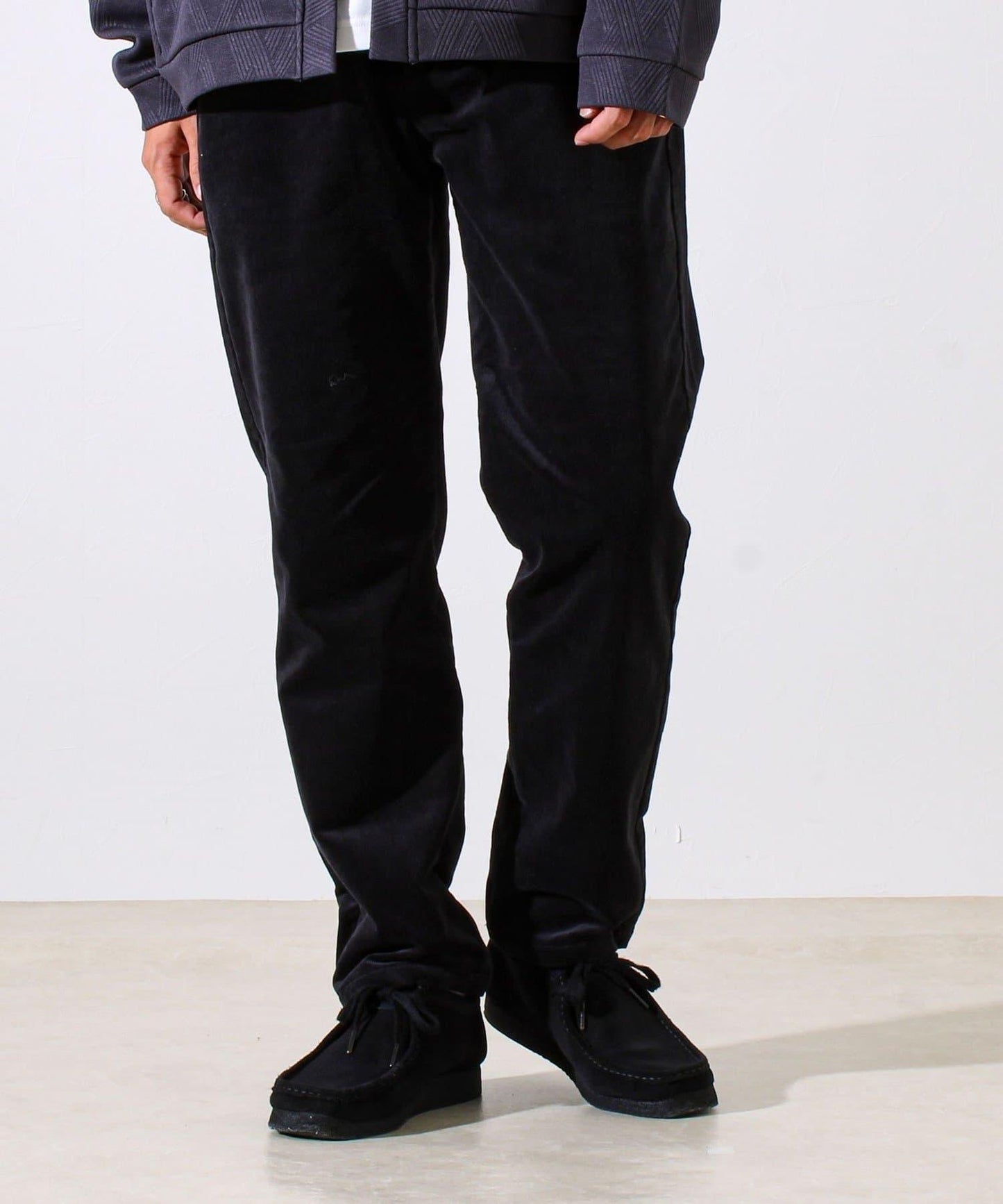 【保暖舒適且優雅】燈芯絨內里加絨彈力休閒褲